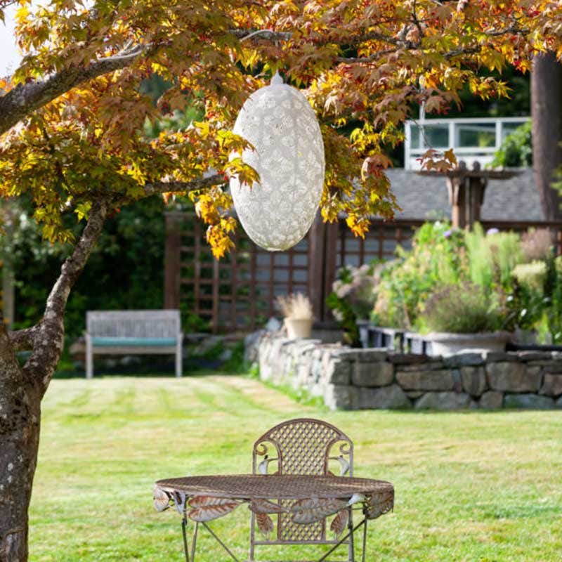 Allsop Stella Nova Geo Palm Pod Outdoor Light in White - Image 3