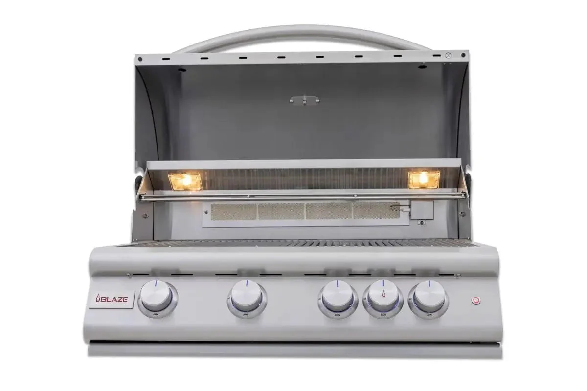 Blaze Premium 4-Burner LTE+ 32" Built-In Gas BBQ Grill with Rear Infrared Burner, BLZ-4LTE3 - Image 4