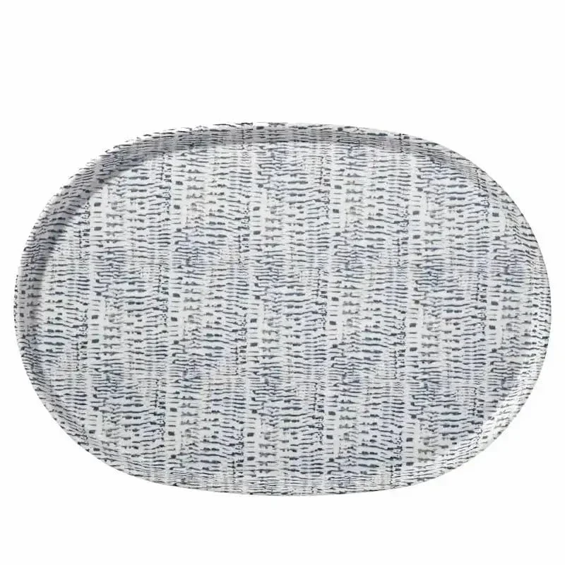 Merritt Tribal Blue Melamine Dinnerware Collection - Image 5