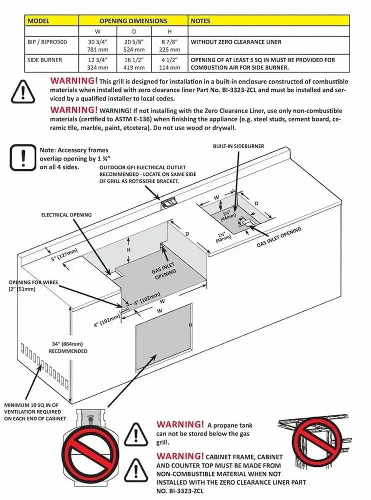 Napoleon Grills Built-In Prestige PRO 500 Gas BBQ Grill with Infrared Rear Burner, BIPRO500RB-3 - Image 6