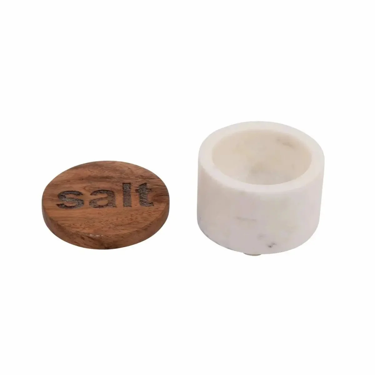 Salt and Pepper Container with Wood Lid, 2 Styles - Image 3