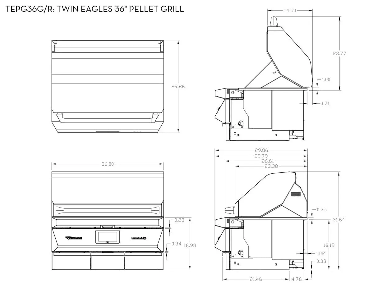 Twin Eagles 36" Built-In Wood Fired Pellet Smoker & Grill - Image 6
