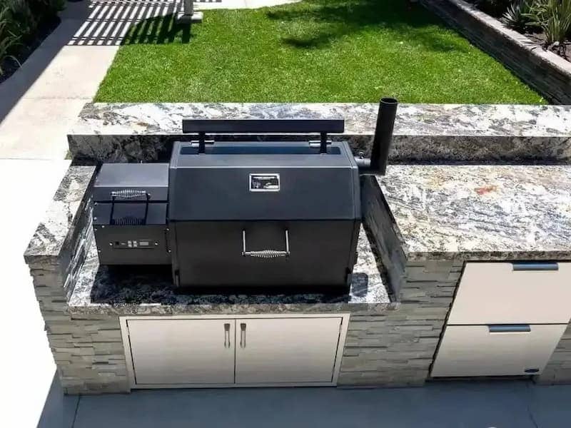 Yoder Smokers Built-In YS640s Pellet Grill Island - Image 8
