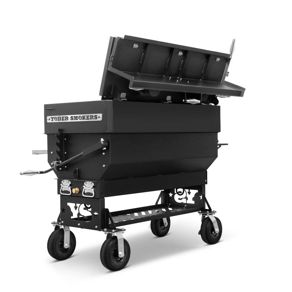 Yoder Smokers Flat Top Adjustable Charcoal Grill, Standard Cart - Image 4