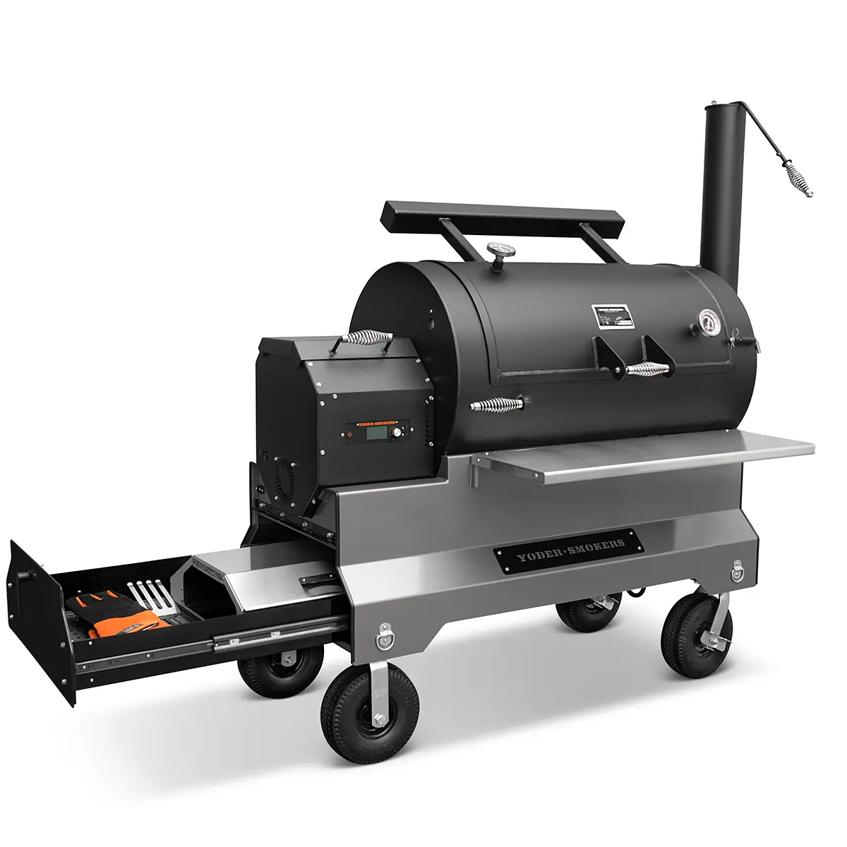 Yoder Smokers YS1500s Pellet BBQ Grill with Storage Drawer - Image 14