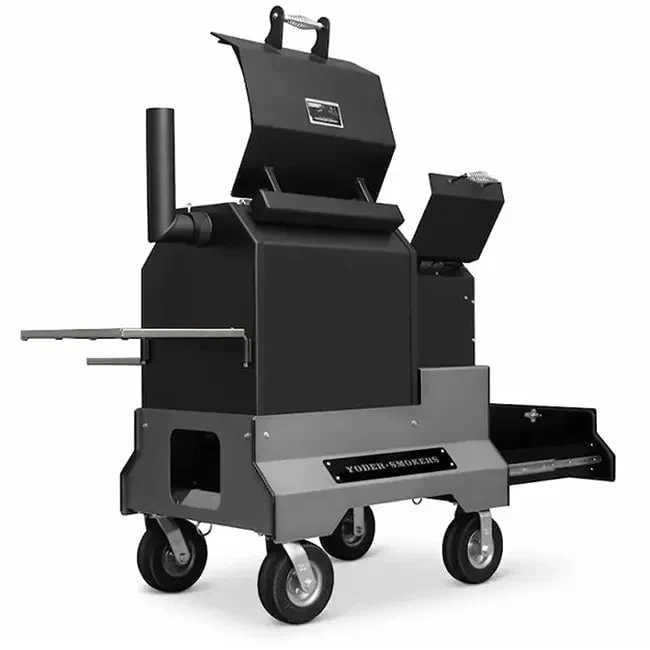 Yoder Smokers YS480s Pellet Grill on Competition Cart with Storage Drawer - Image 10