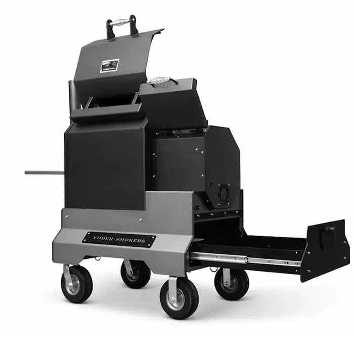 Yoder Smokers YS480s Pellet Grill on Competition Cart with Storage Drawer - Image 14