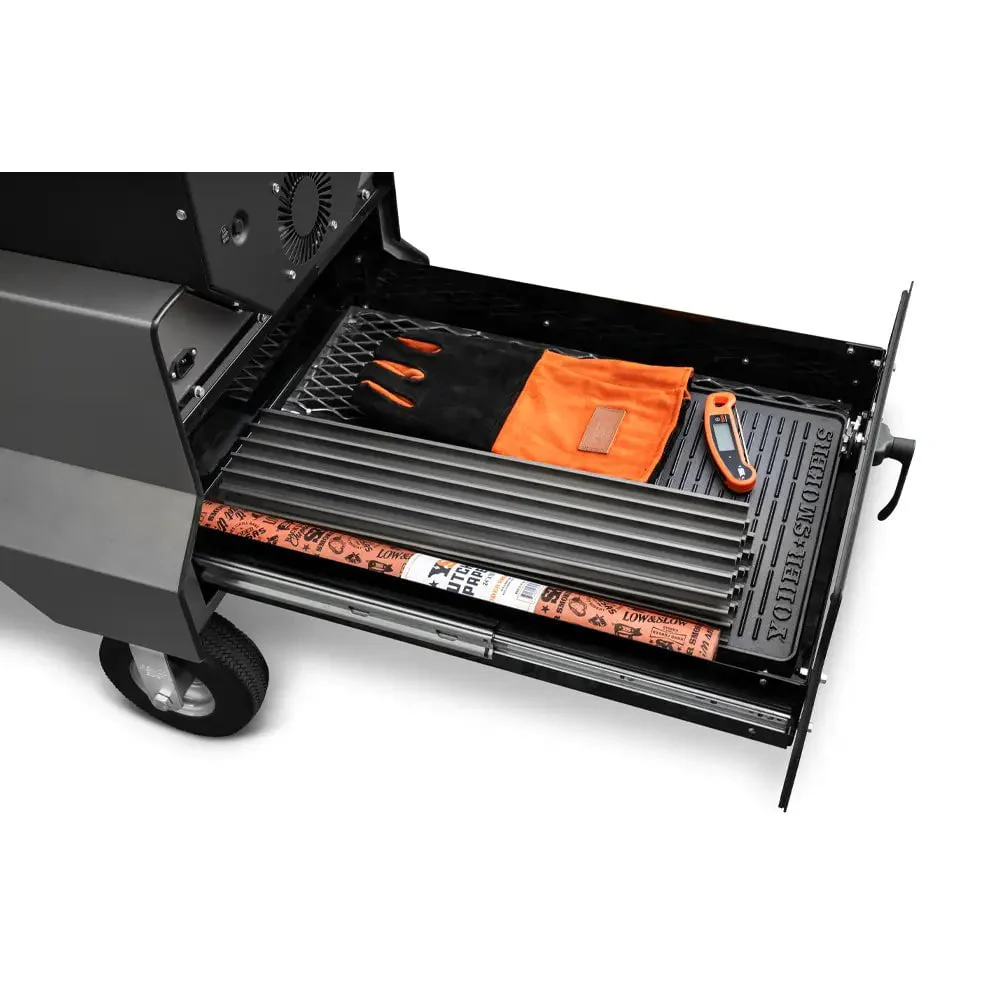 Yoder Smokers YS480s Pellet Grill on Competition Cart with Storage Drawer - Image 25