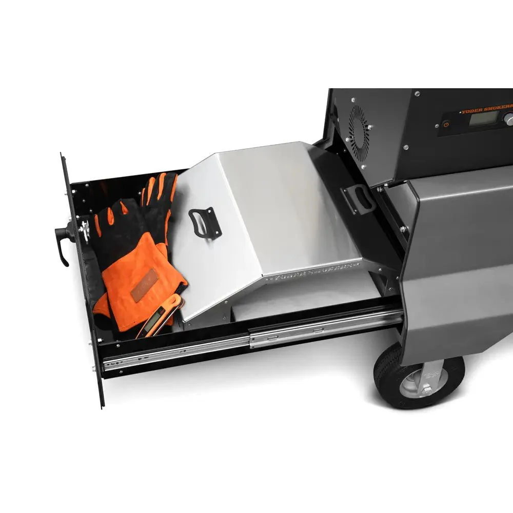 Yoder Smokers YS480s Pellet Grill on Competition Cart with Storage Drawer - Image 26