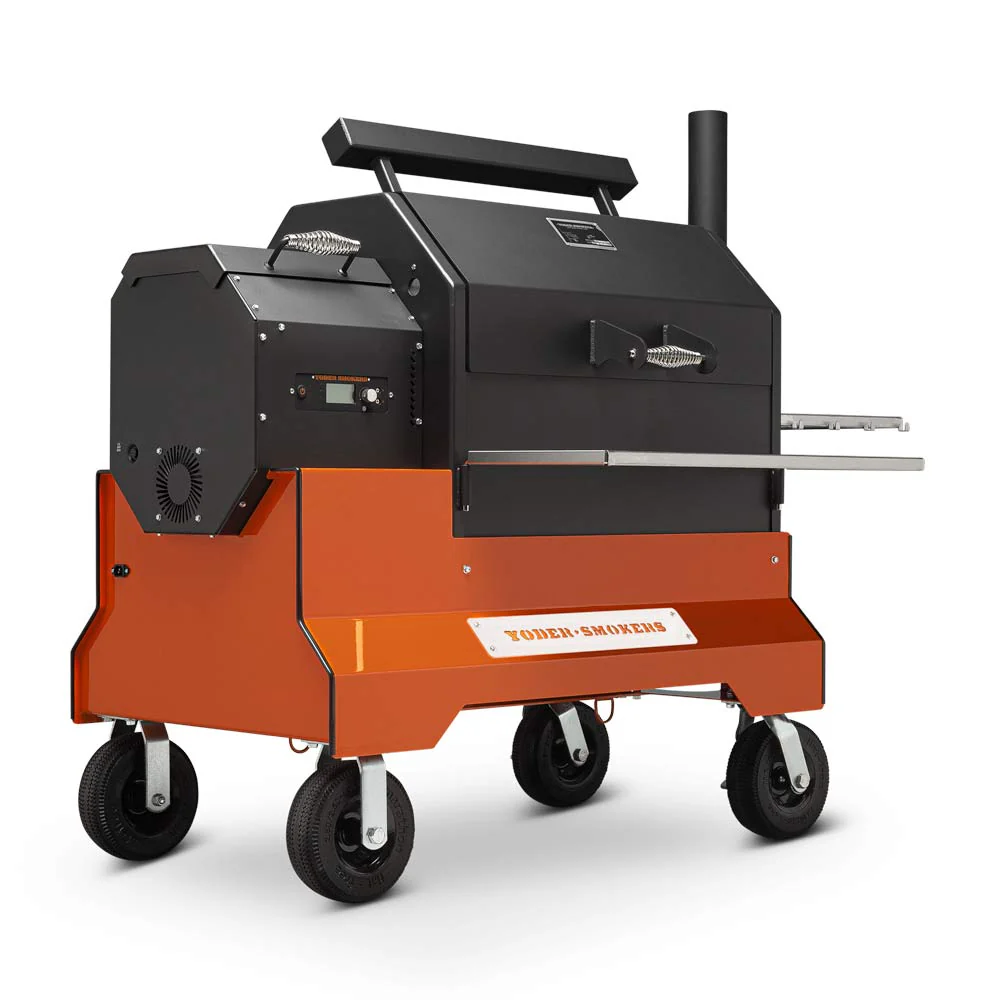 Yoder Smokers YS640s Pellet Grill on Competition Cart Limited Edition Colors - Image 4